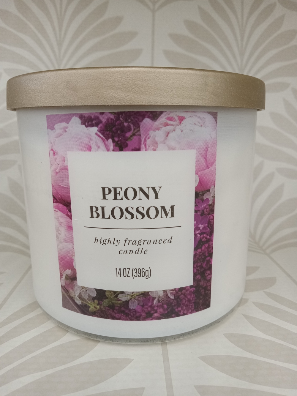 Peony Blossom Scented Candle - Pink